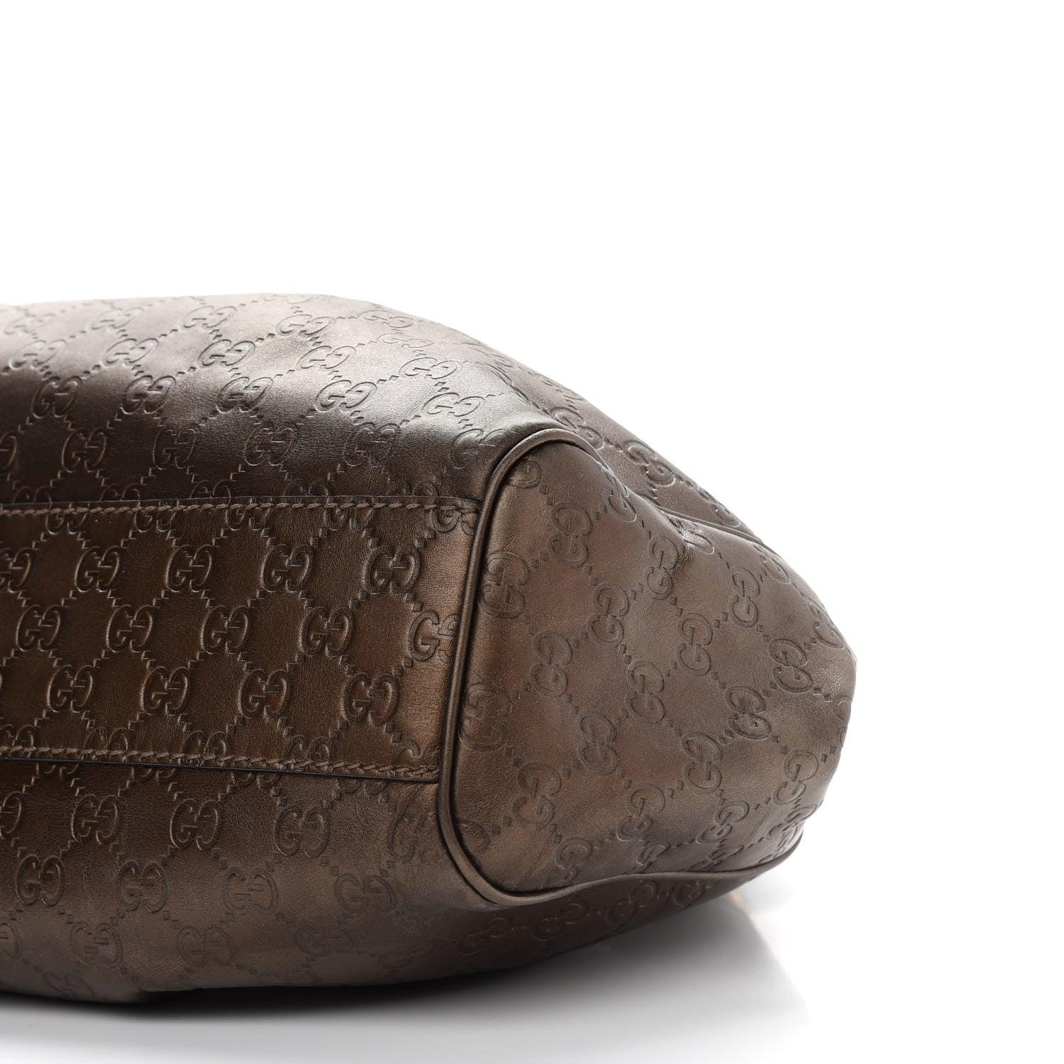 Gucci Metallic Guccissima Medium Sukey Tote Bronze 16 of 22