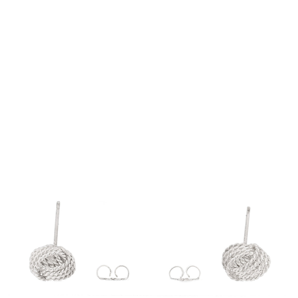Sterling Silver Twist Knot Earrings