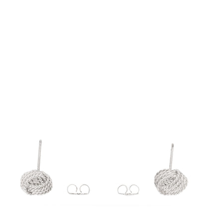 Tiffany Sterling Silver Twist Knot Earrings 3 of 5