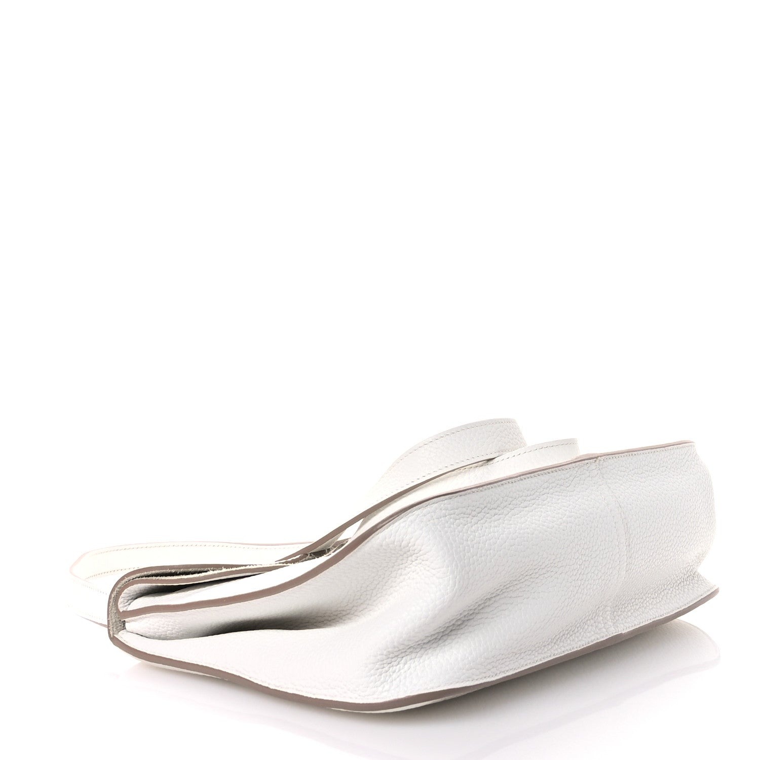 Hermes Taurillon Clemence Halzan 31 GM Craie 4 of 10