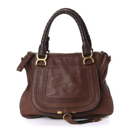 Chloe Calfskin Medium Marcie Satchel Ebony 1 of 17