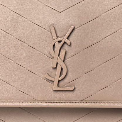 Saint Laurent Lambskin Matelasse Monogram Medium Niki Chain Satchel Dark Beige 9 of 16