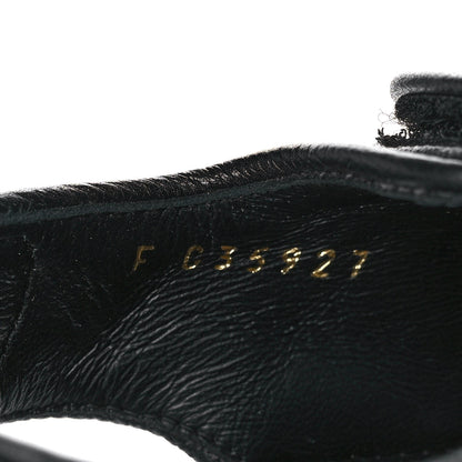 Chanel Grained Calfskin Velcro Dad Sandals 36 Black 8 of 9