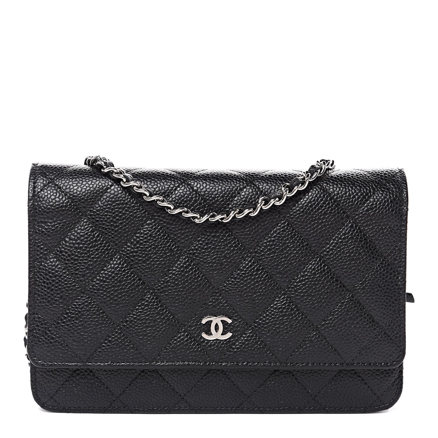 Chanel Caviar Quilted Wallet On Chain WOC Black 1 of 10