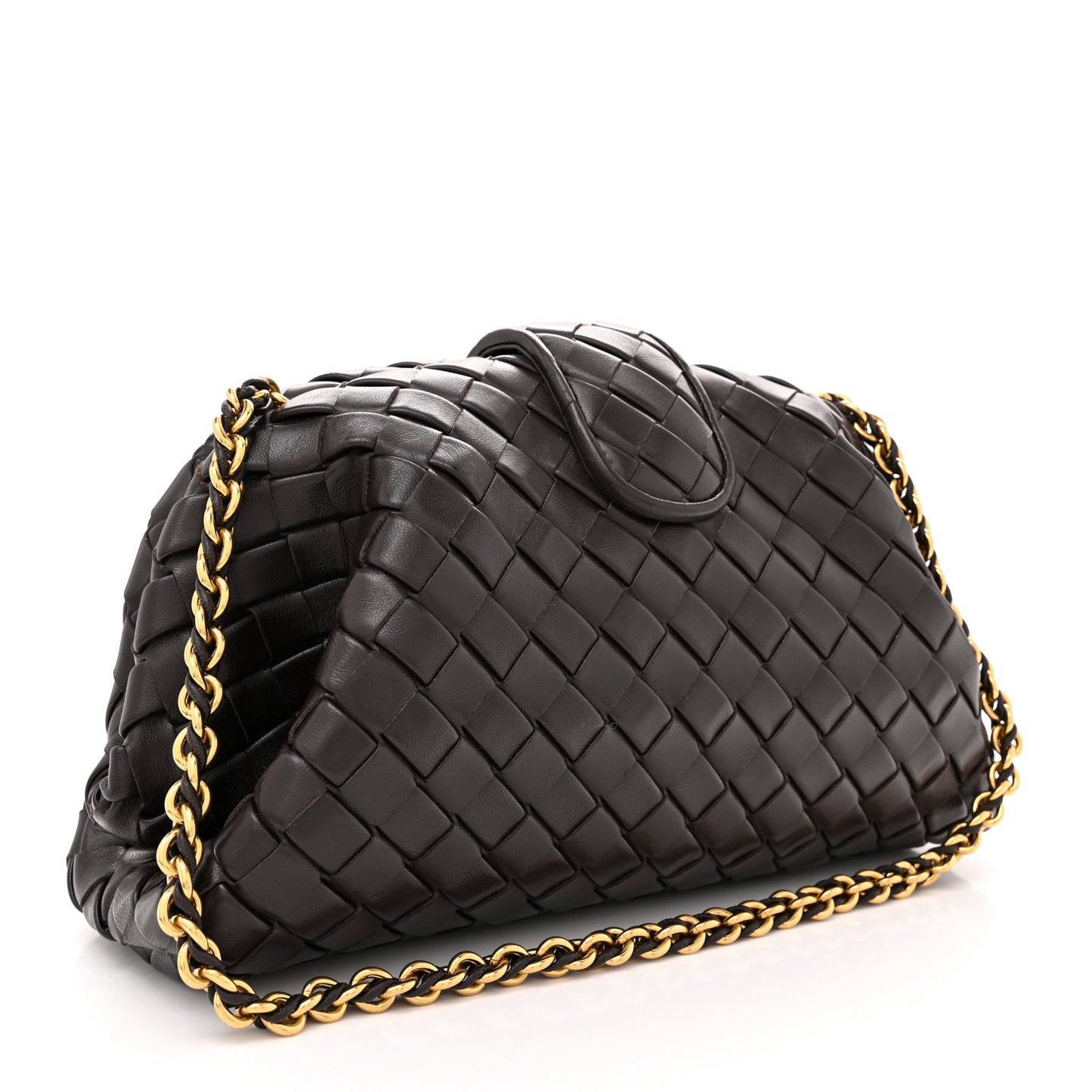 Nappa Intrecciato Teen The Lauren 1980 Clutch With Chain Fondant