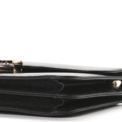 Gucci Dollar Calfskin Interlocking G Shoulder Bag Black 10 of 10