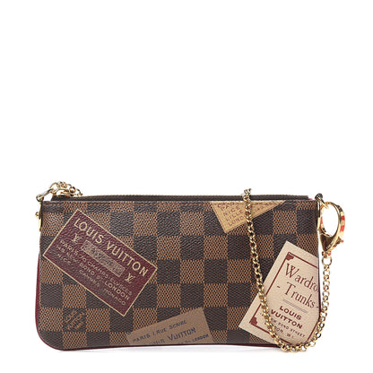 Louis Vuitton Damier Ebene Trunks Labels Pochette Milla MM 1 of 10