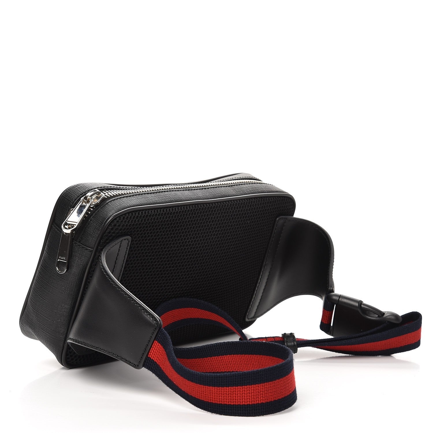 Gucci Soft GG Supreme Monogram Web Belt Bag Black Grey 4 of 9