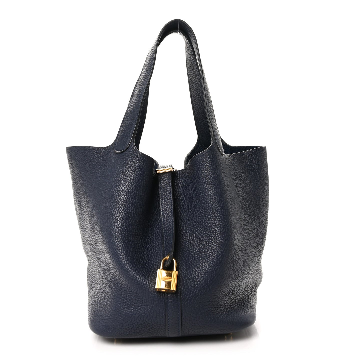 Taurillon Clemence Picotin Lock 22 MM Bleu Nuit