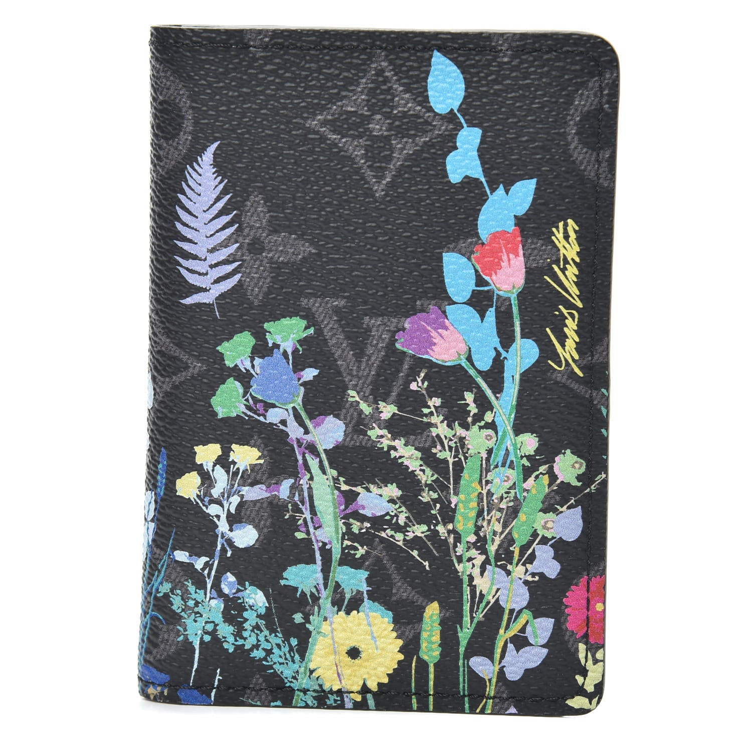 Louis Vuitton Monogram Eclipse Flower Print Pocket Organizer NM 1 of 6