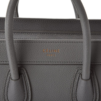 Celine Baby Grained Calfskin Nano Luggage Kohl 7 of 8