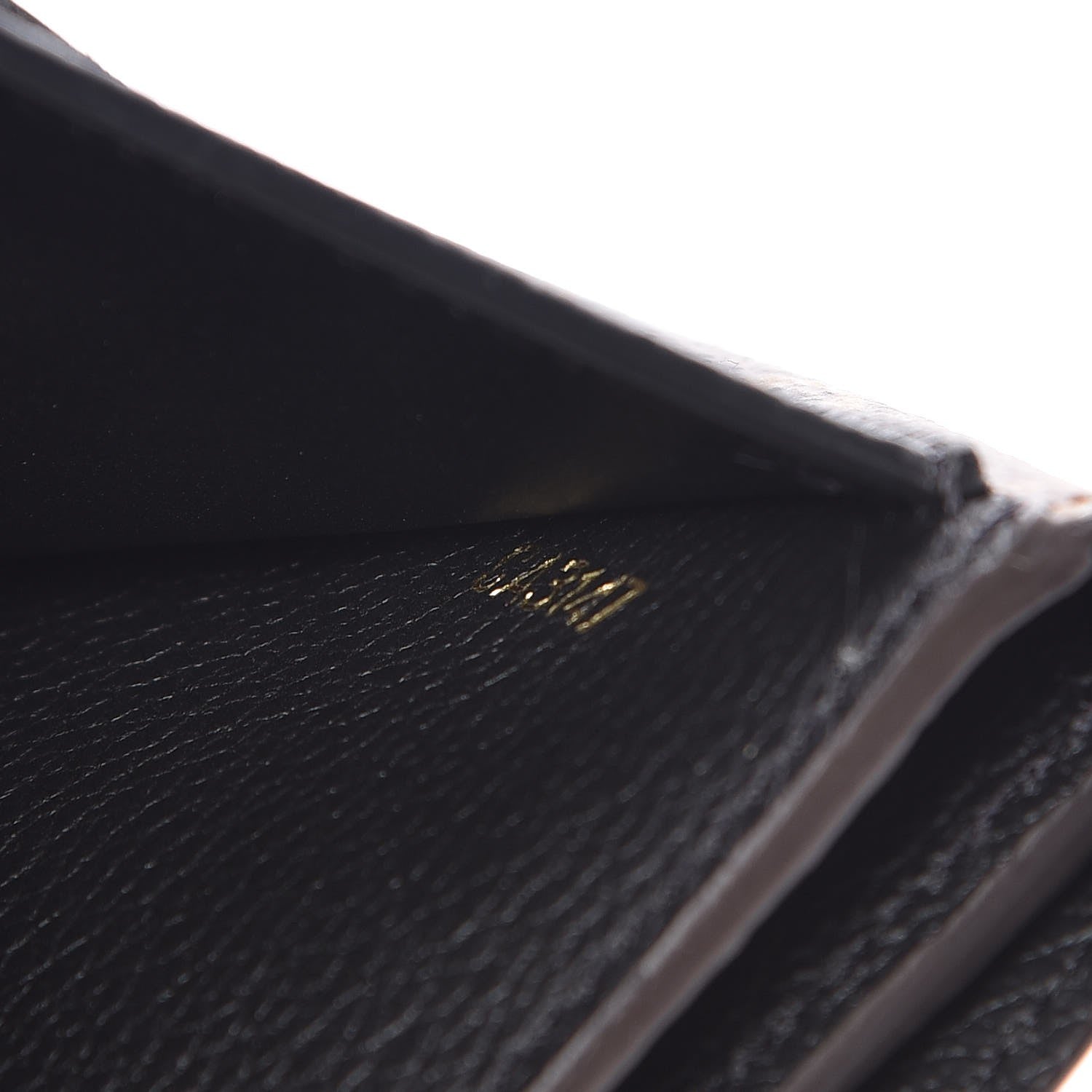 Louis Vuitton Grained Calfskin Monogram Double V Compact Wallet Black 7 of 7