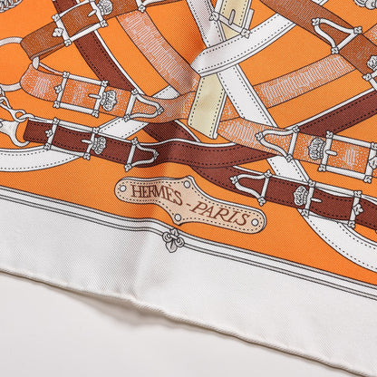 Hermes Silk Cavalcadour Pocket Square 3 of 7