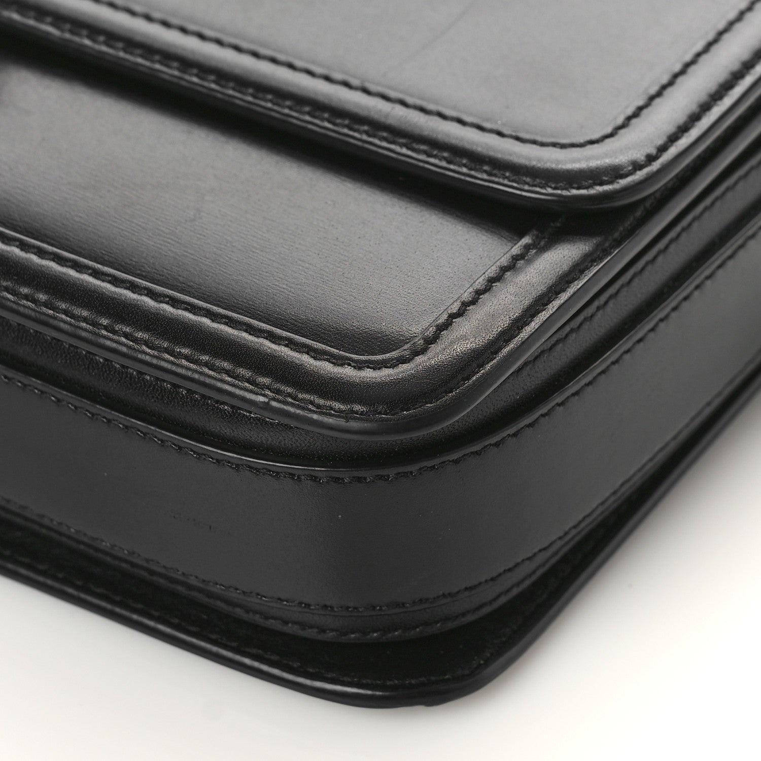 Saint Laurent Box Calfskin Monogram Medium Solferino Satchel Black 8 of 10