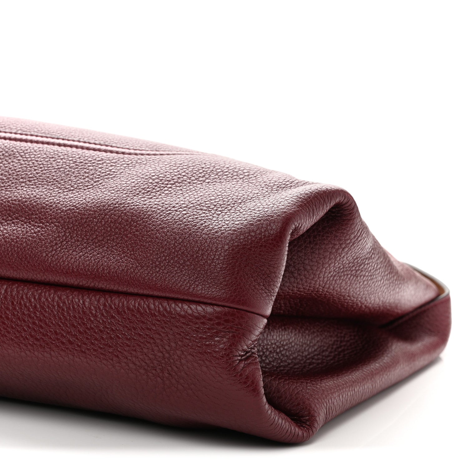 Gucci Grained Calfskin Softbit Maxi Shoulder Bag Rosso Ancora Red 9 of 11