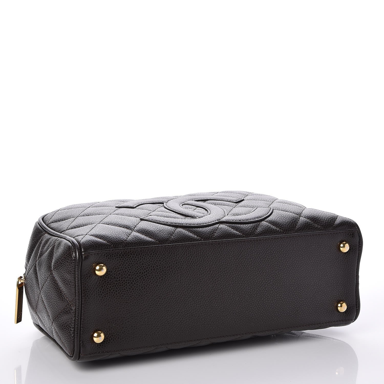 Chanel Caviar Quilted Small Bowler Brown 4 of 7