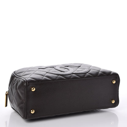 Chanel Caviar Quilted Small Bowler Brown 4 of 7