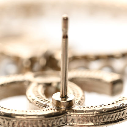 Chanel Crystal Pearl Chanel Charms CC Drop Earrings Gold 5 of 6