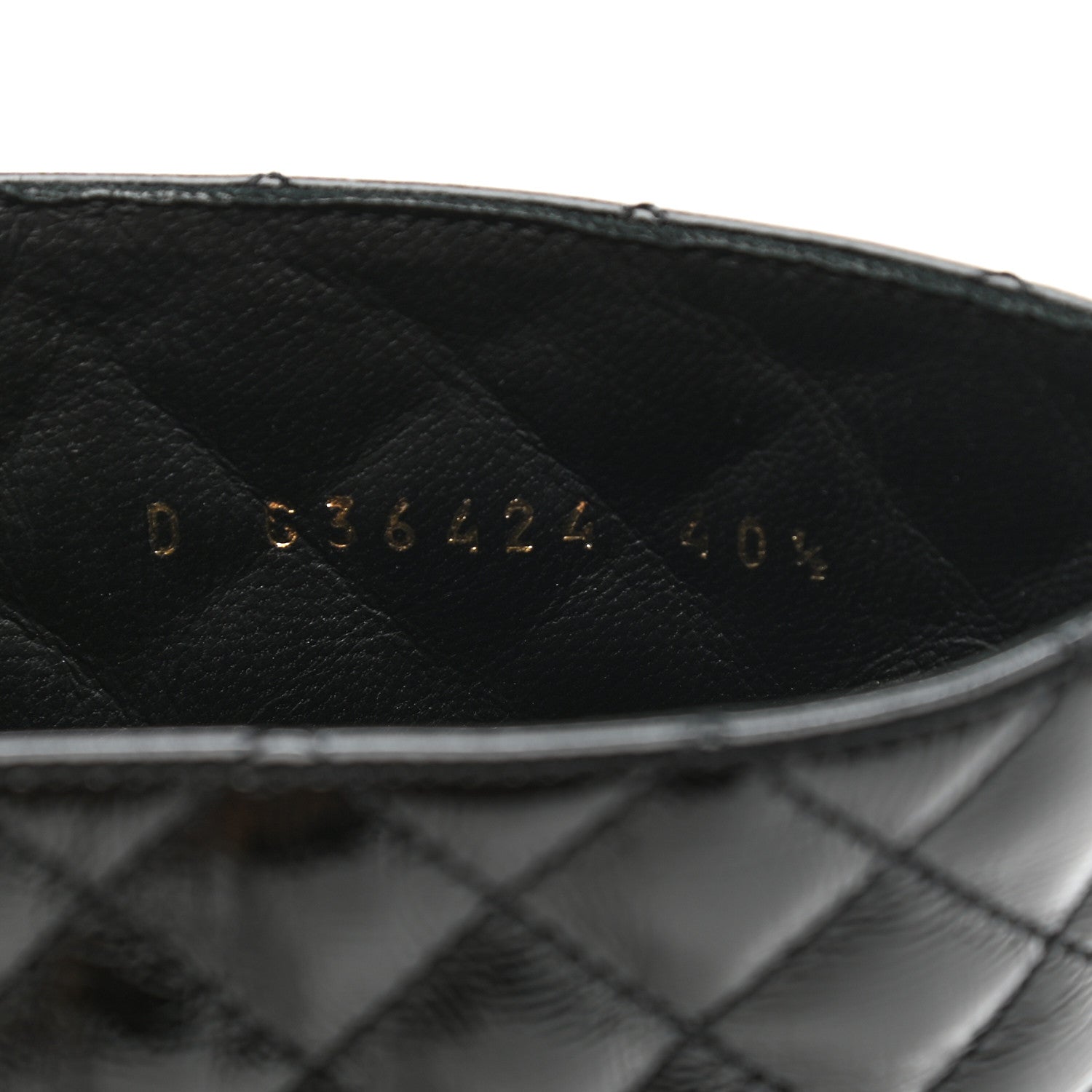 Chanel Shiny Calfskin Quilted Lace Up Combat Boots 40.5 Black 8 of 9