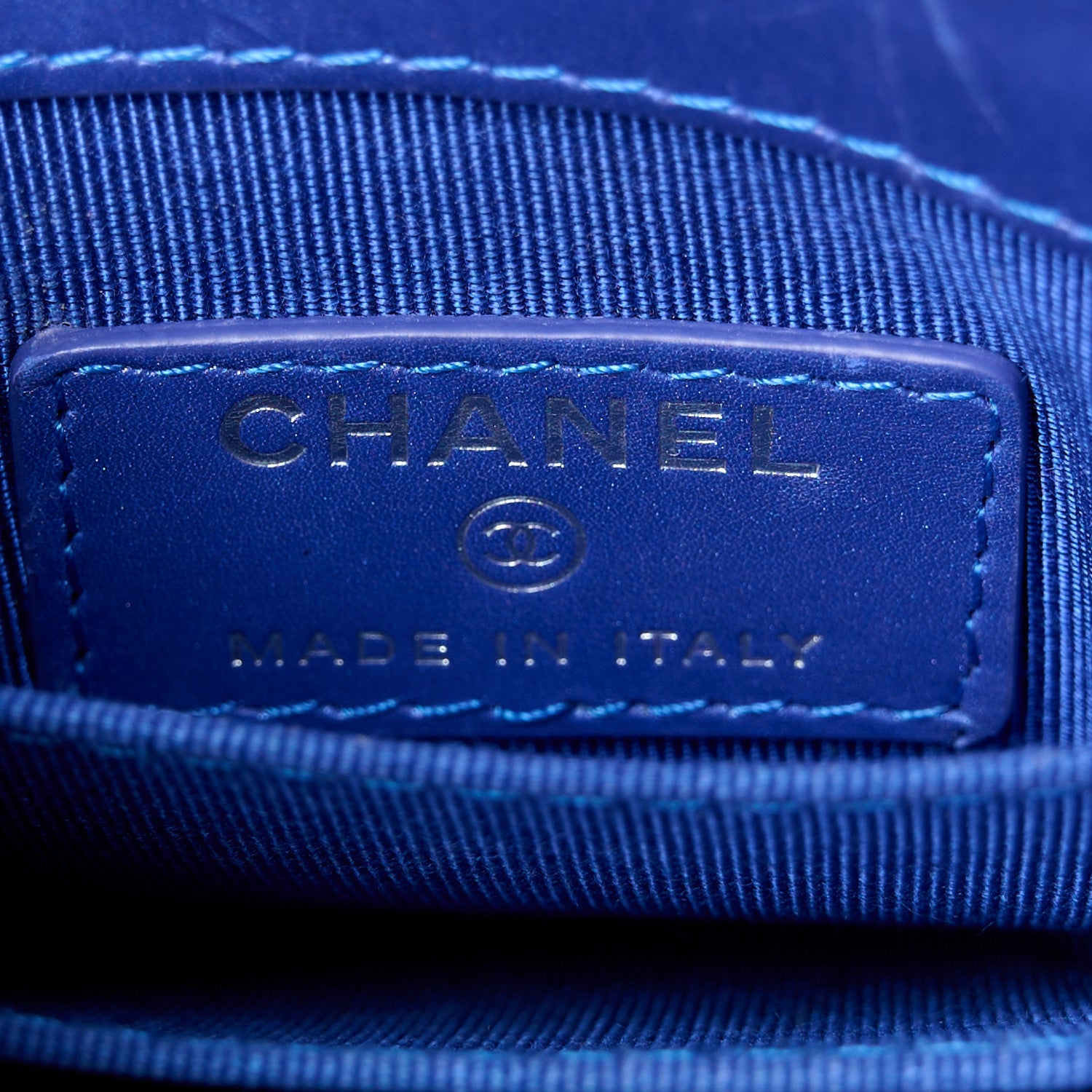 Chanel Calfskin Quilted Crossbody CC Phone Holder Dark Blue 6 of 11
