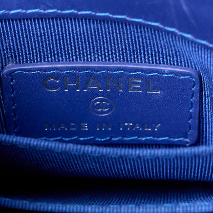 Chanel Calfskin Quilted Crossbody CC Phone Holder Dark Blue 6 of 11