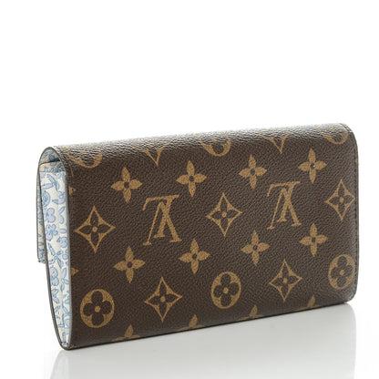 Louis Vuitton Monogram Fleuri Sarah Wallet Violet 3 of 6