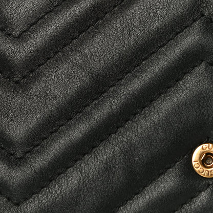Gucci Calfskin Matelasse Super Mini GG Marmont Shoulder Bag Black 14 of 17