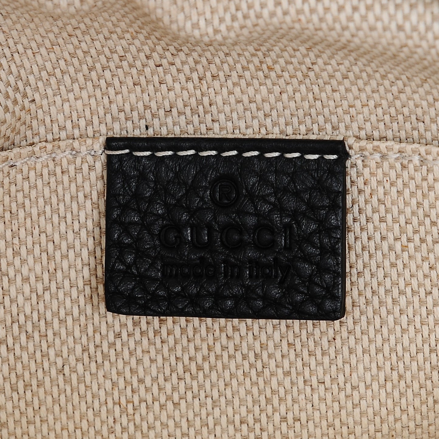 Pebbled Calfskin Small Soho Disco Bag Black