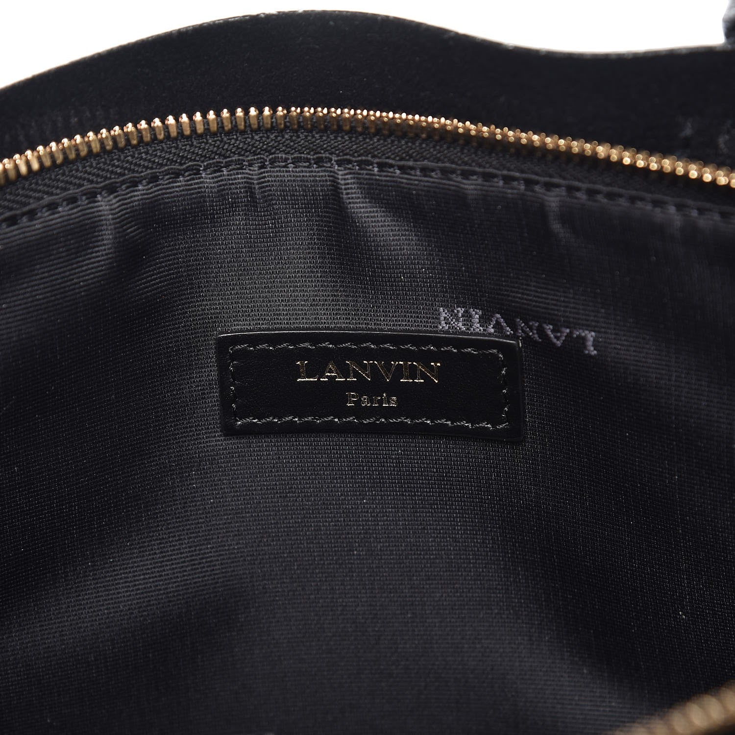Lanvin Smooth Calfskin Medium Shopper Tote Black 6 of 9