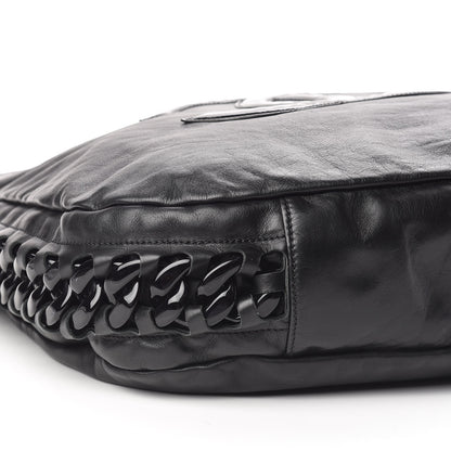 Chanel Calfskin Modern Chain Rhodoid Hobo Black 5 of 10