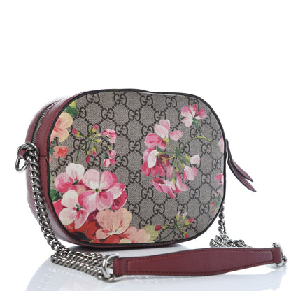 Gucci GG Supreme Monogram Blooms Mini Chain Shoulder Bag Beige Multicolor Dry Rose 3 of 10