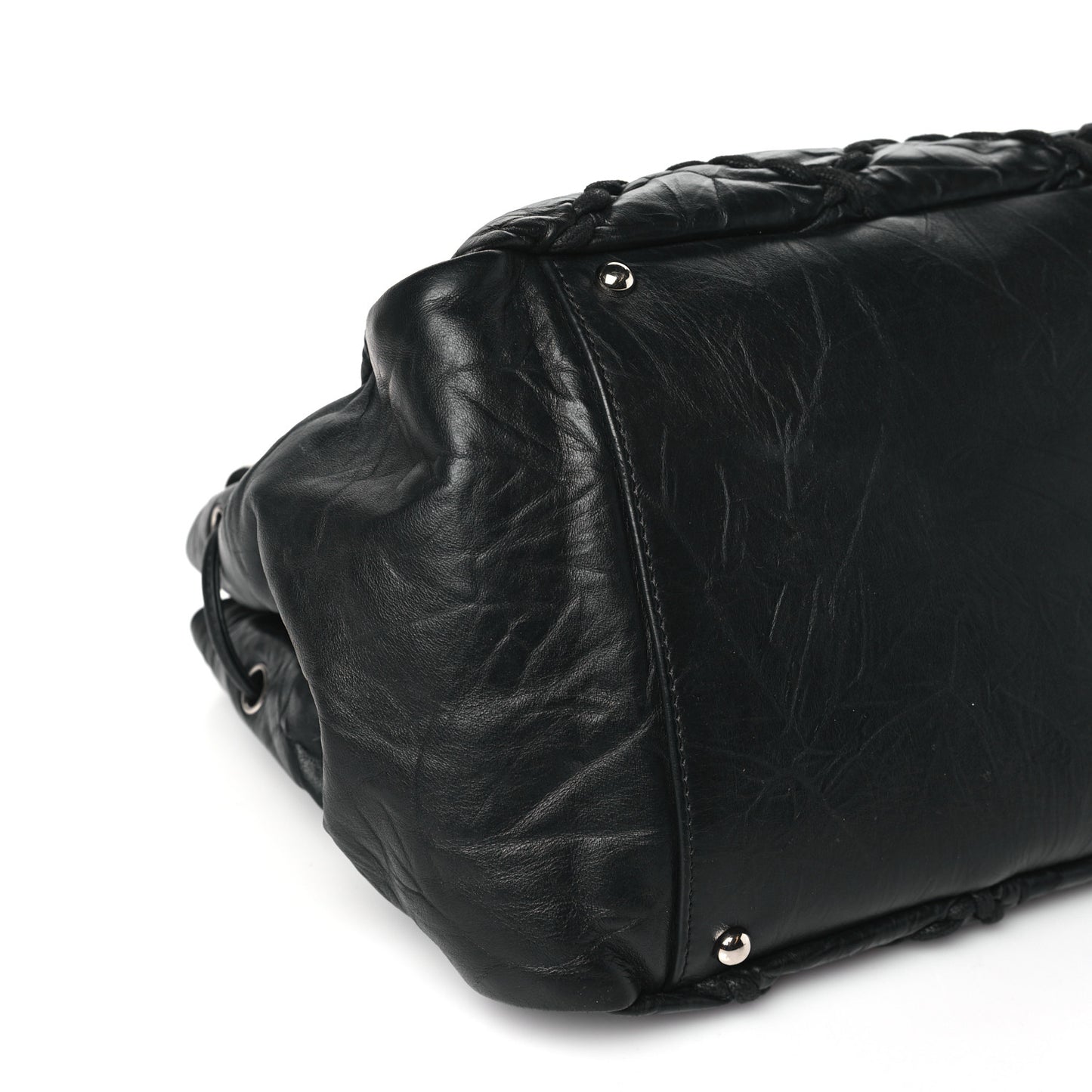 Calfskin Ultra Stitch Tote Black