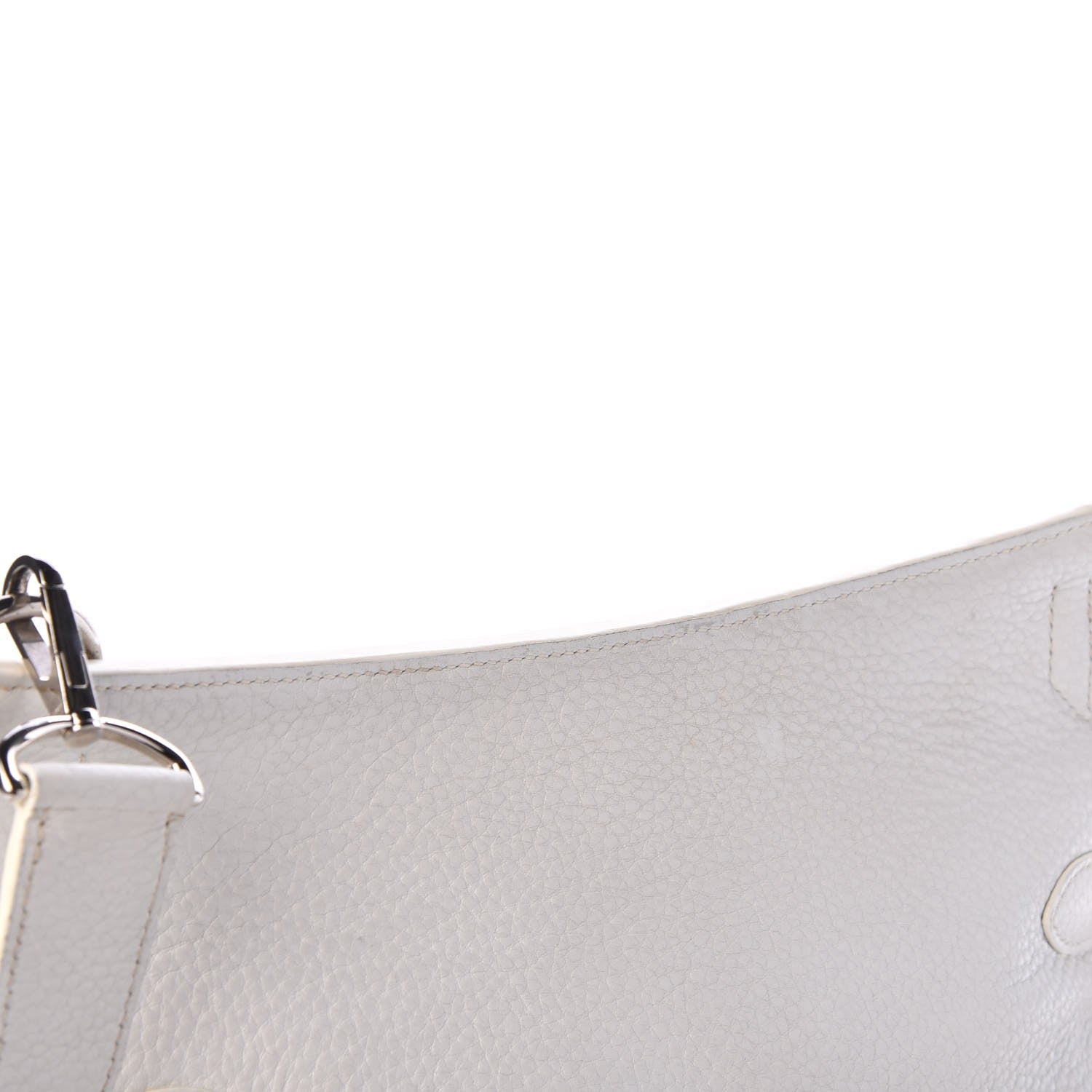 Hermes Taurillon Clemence Jypsiere 34 White 13 of 22