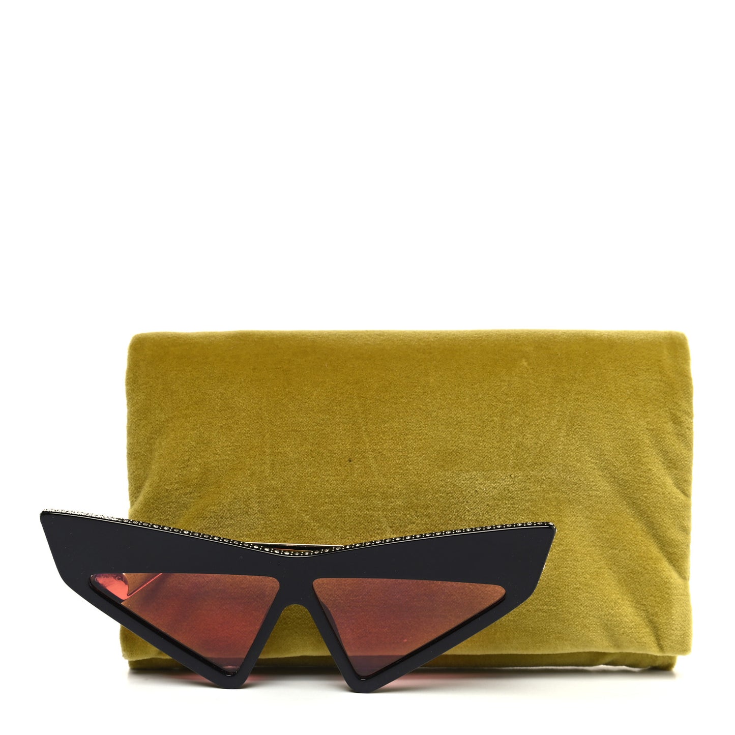 Acetate Crystal Geometric Sunglasses GG0430S Black