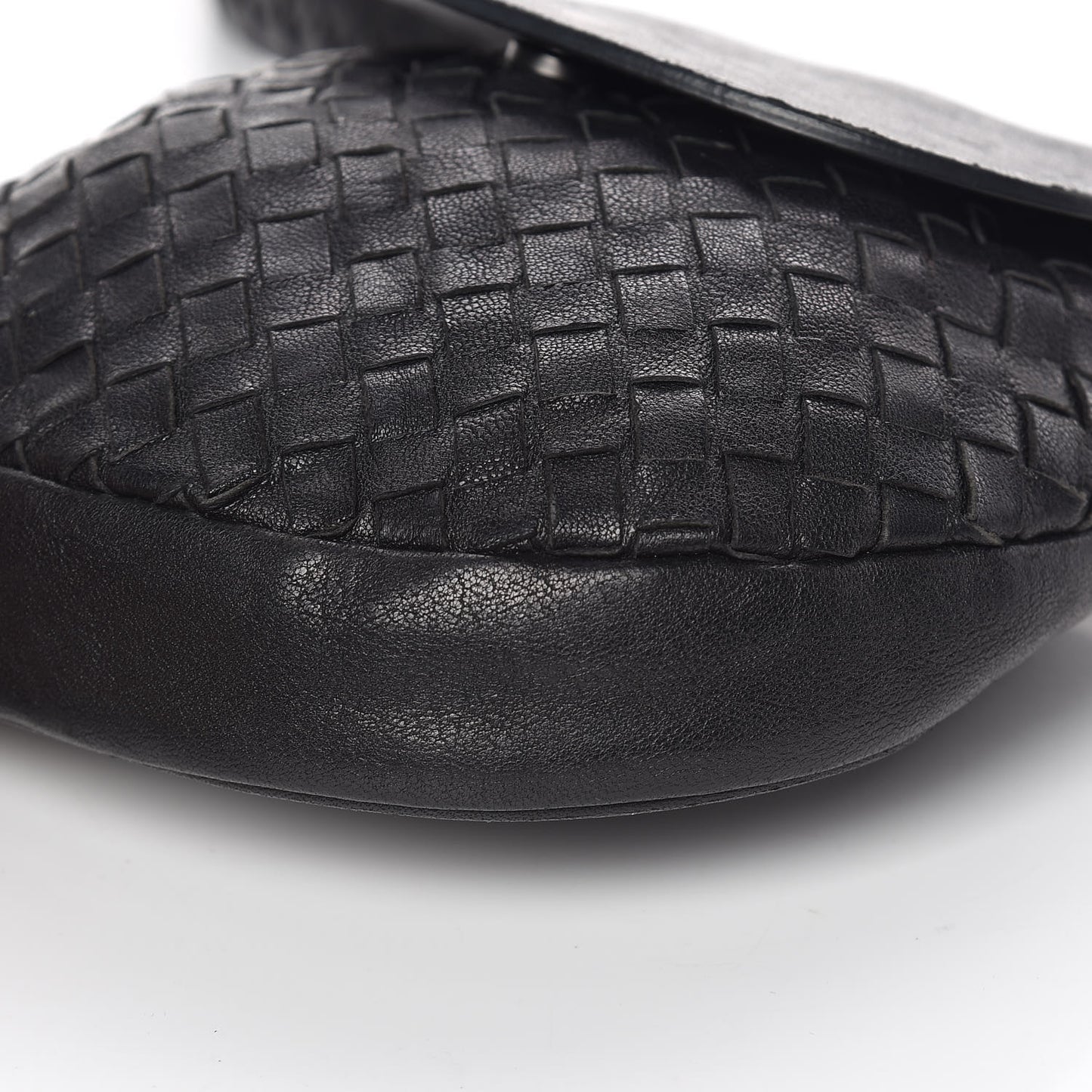 Nappa Intrecciato Belt Bag Black