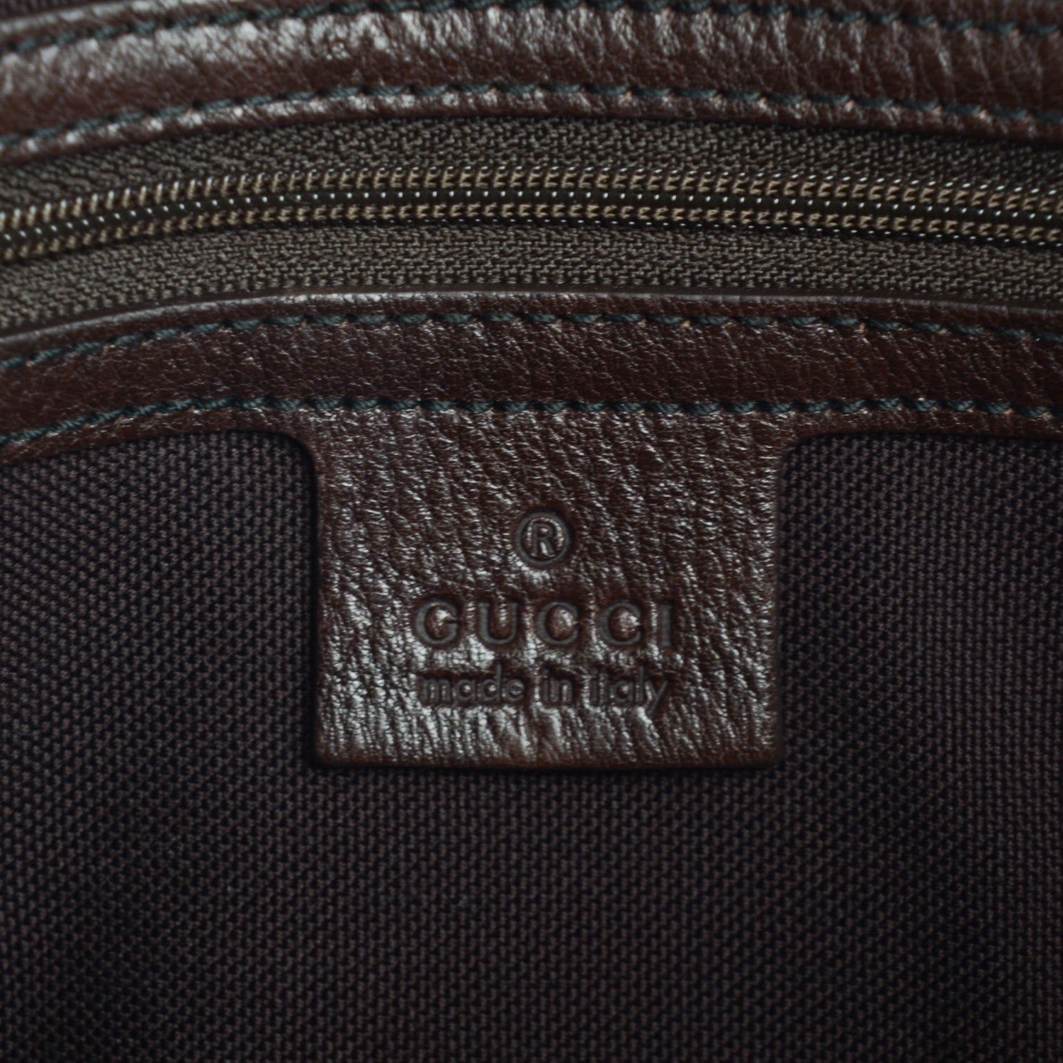 Gucci Crystal Monogram Small Babouska Tote Dark Brown 6 of 7