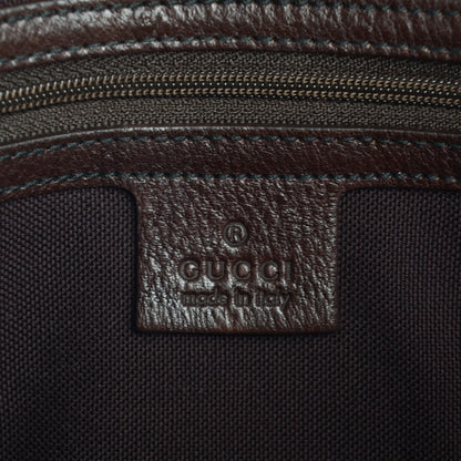 Gucci Crystal Monogram Small Babouska Tote Dark Brown 6 of 7