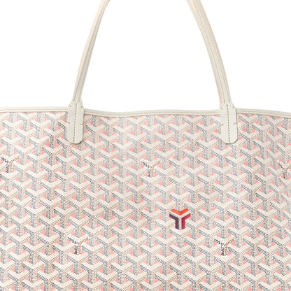 Goyard Goyardine Saint Louis Claire Voie GM White Pink 9 of 11
