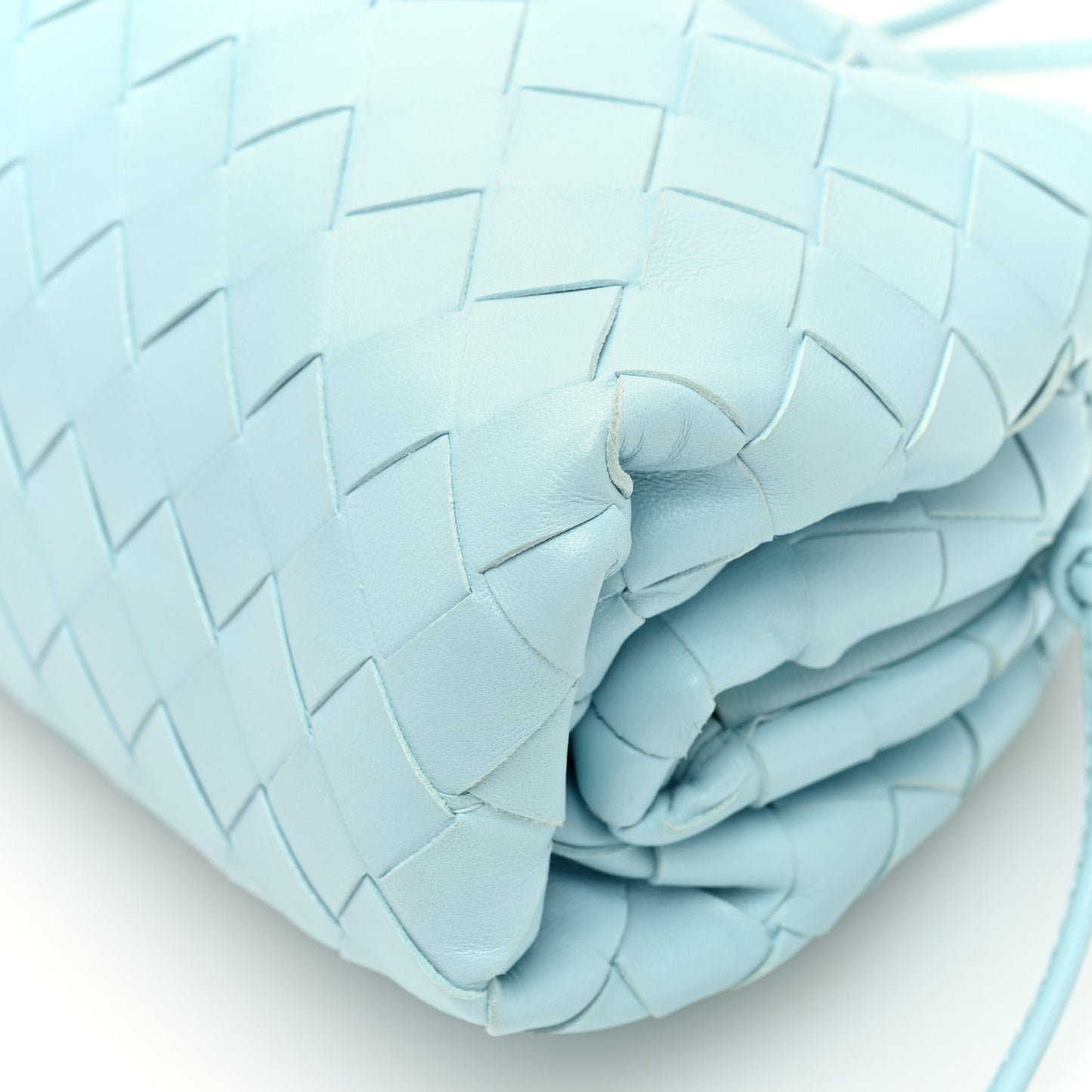 Nappa Intrecciato The Mini Pouch Pale Blue