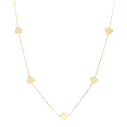 Jennifer Meyer 18K Yellow Gold Heart By The Inch Necklace 1 of 4