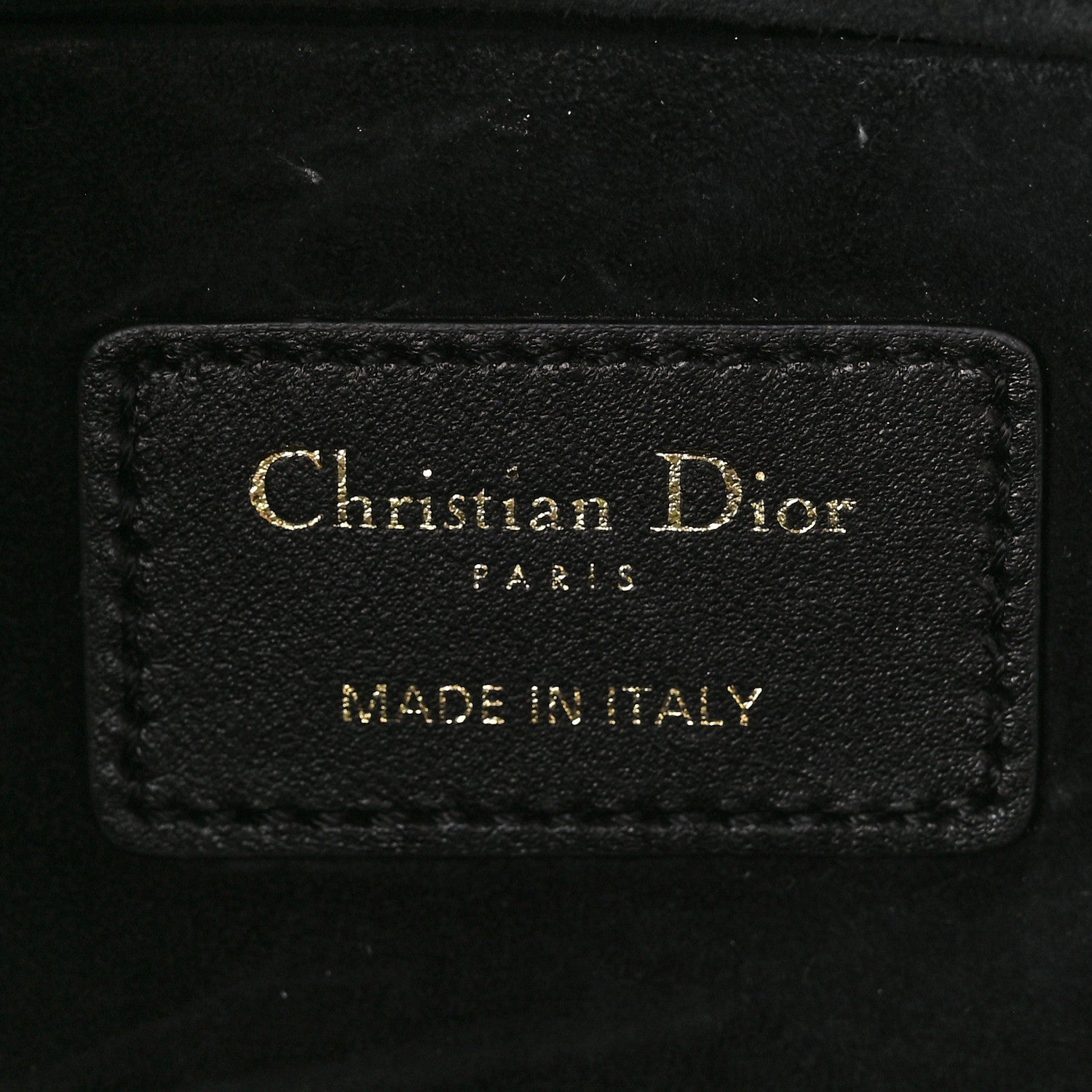 Christian Dior Lambskin Cannage Medium Lady D-Joy Black 6 of 10