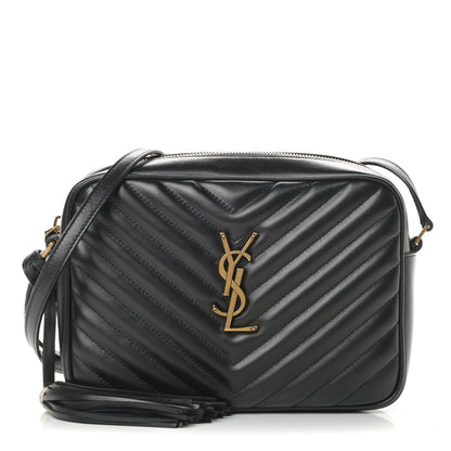 Saint Laurent Calfskin Matelasse Monogram Lou Camera Bag Black 1 of 11