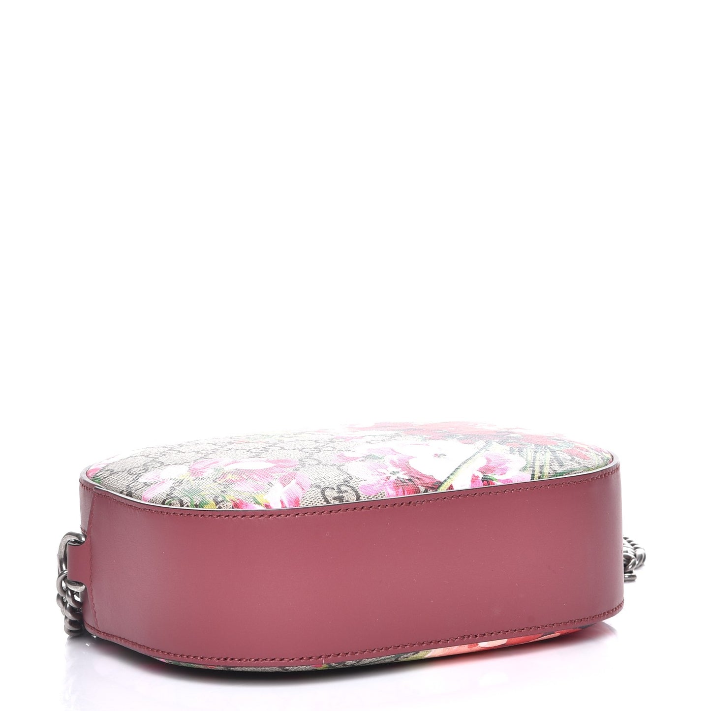 GG Supreme Monogram Blooms Mini Chain Shoulder Bag Beige Multicolor Dry Rose