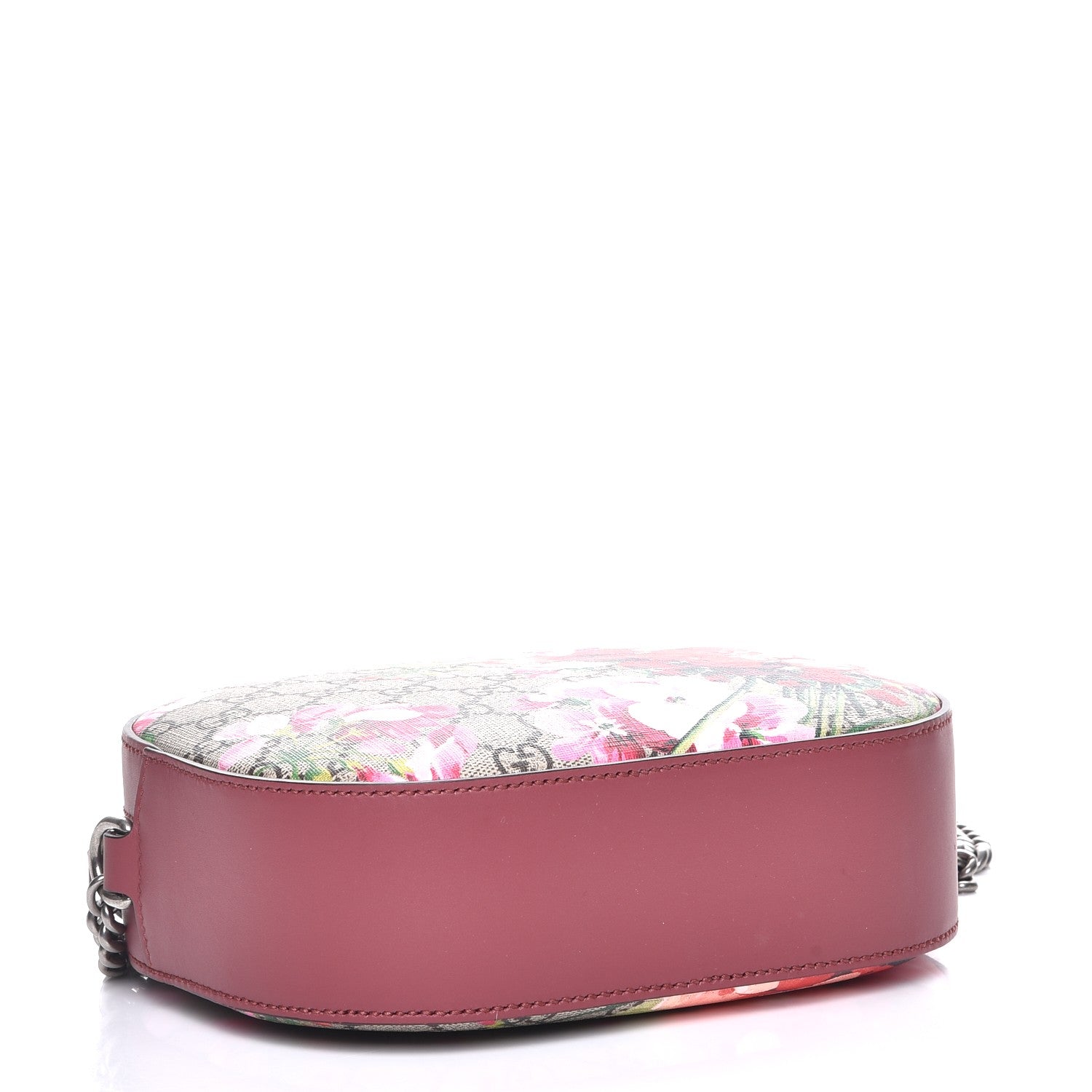 Gucci GG Supreme Monogram Blooms Mini Chain Shoulder Bag Beige Multicolor Dry Rose 4 of 7