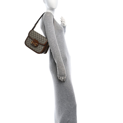Gucci GG Supreme Monogram Horsebit 1955 Shoulder Bag Beige Brown Sugar 2 of 11