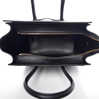 Celine Smooth Calfskin Micro Luggage Black 7 of 10