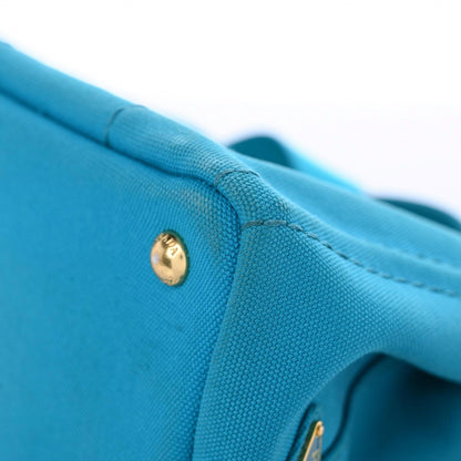 Prada Canapa Small Logo Tote Pavone 15 of 28