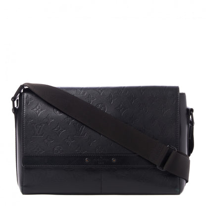 Louis Vuitton Calfskin Monogram Shadow Sprinter Messenger Black 1 of 9