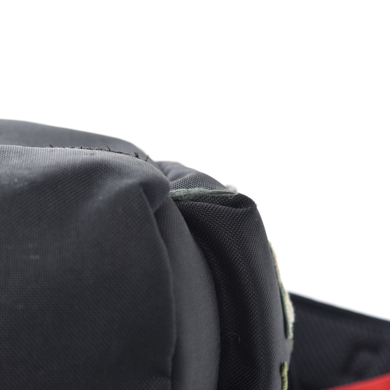 Gucci Techno Canvas Web L'Aveugle Par Amour Embroidered Drawstring Backpack Black 10 of 12