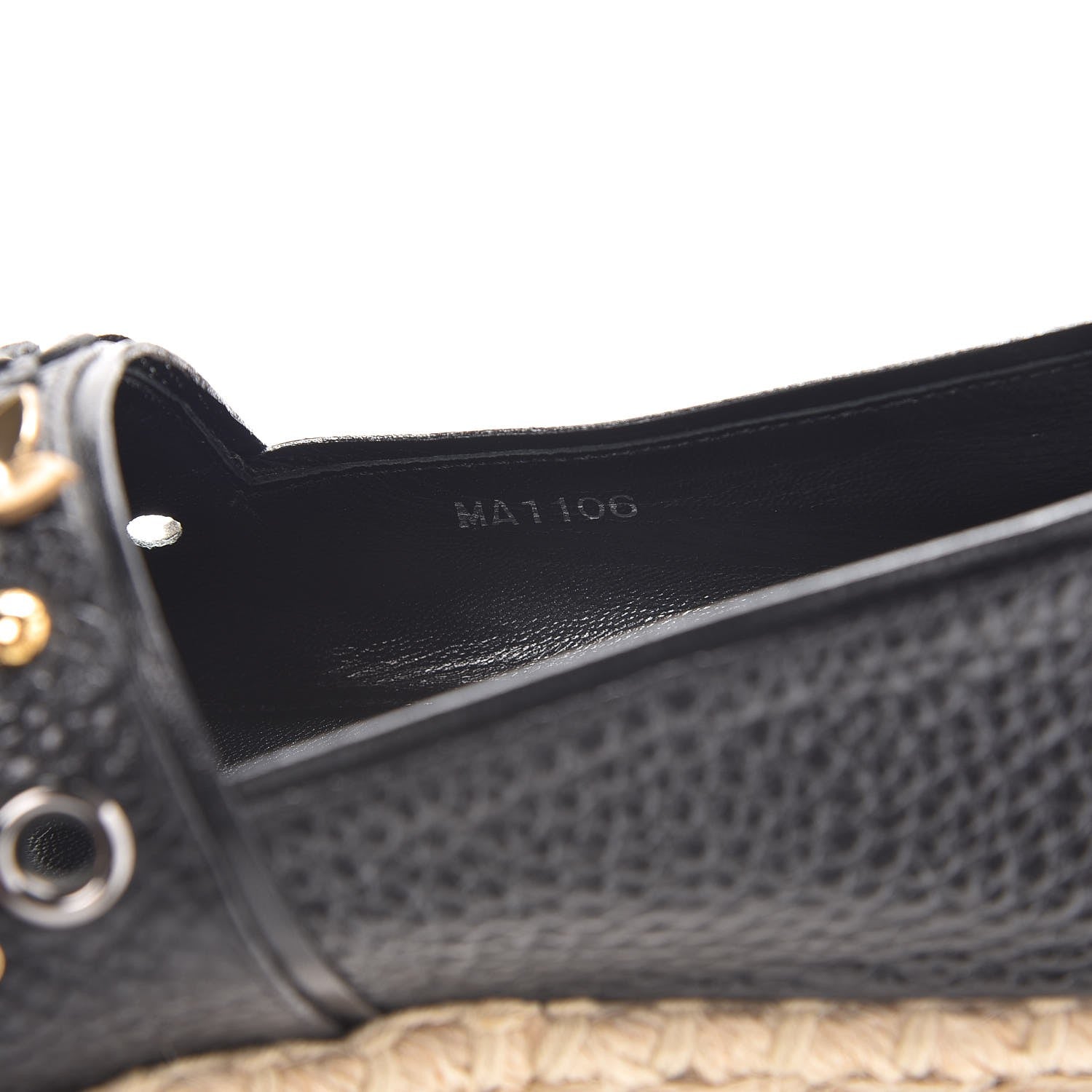 Louis Vuitton Calfskin Tropical Bloom Espadrille Flat 38 Black 8 of 8